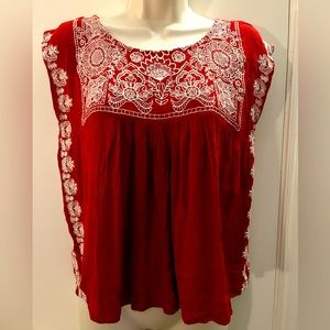 Forever 21 embroidered top
